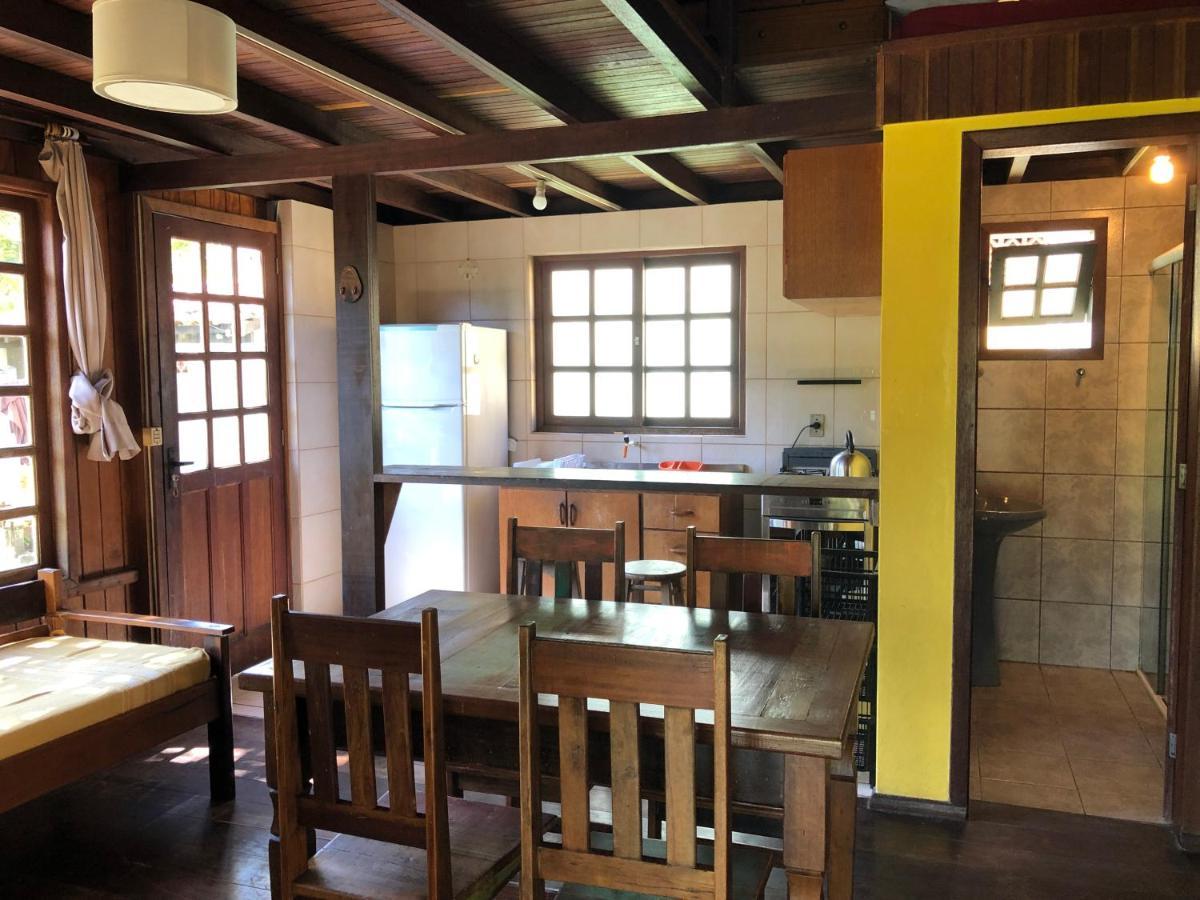 Chales Solana Localizados 50 Metros Do Mar Garopaba Exterior foto