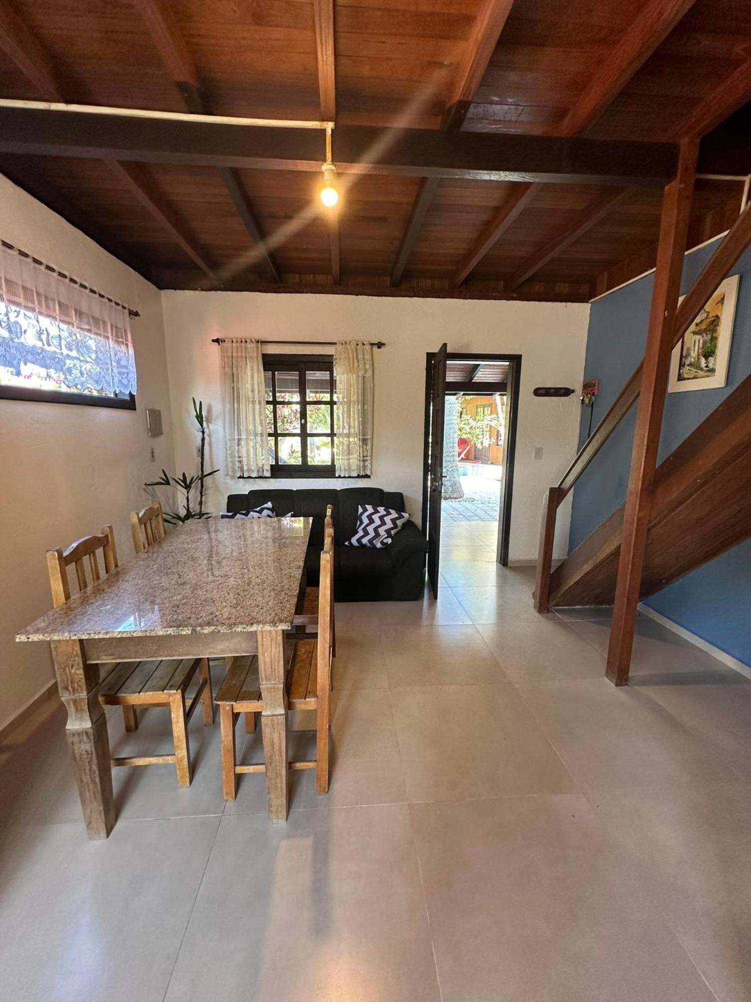 Chales Solana Localizados 50 Metros Do Mar Garopaba Exterior foto